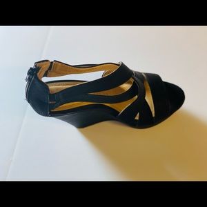 Chinese Laundry black wedges shoes